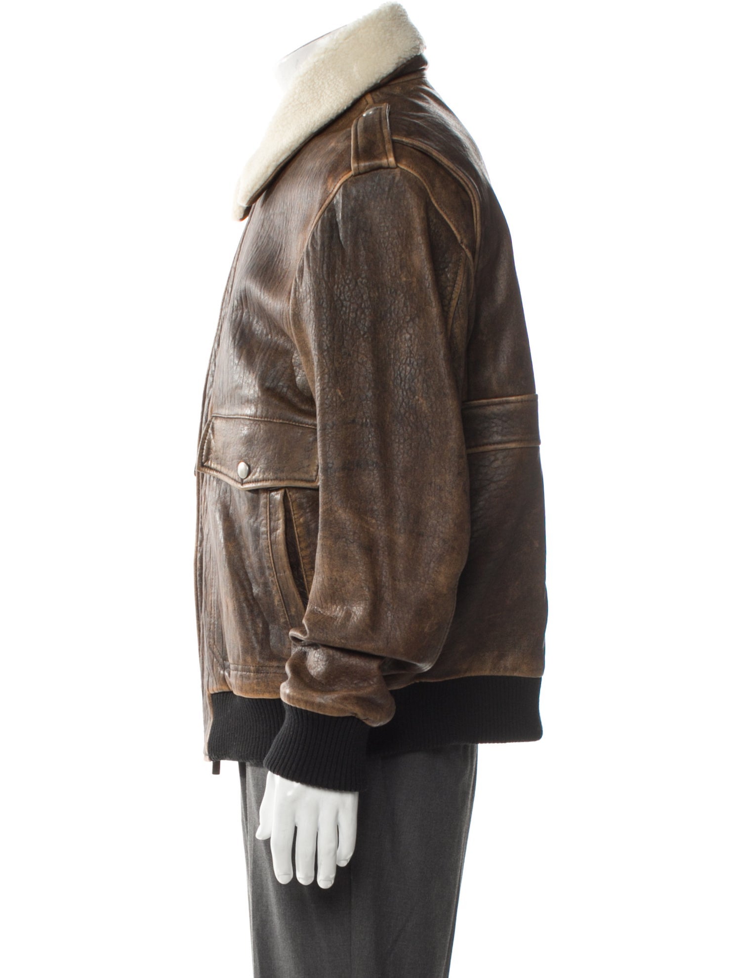 Tod's Leather Bomber Jacket