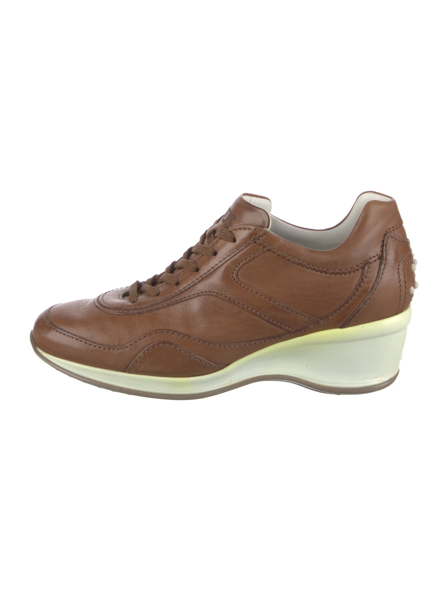 Tod's Leather Wedge Sneakers