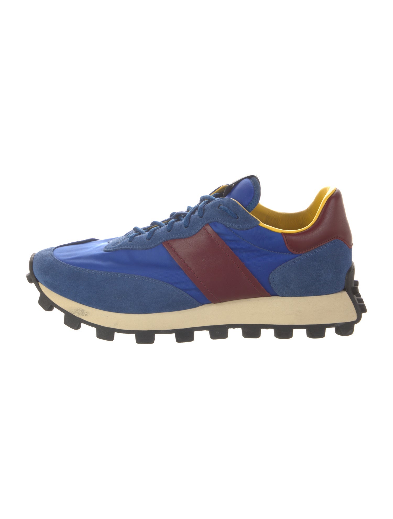 Tod's Suede Colorblock Pattern Athletic Sneakers