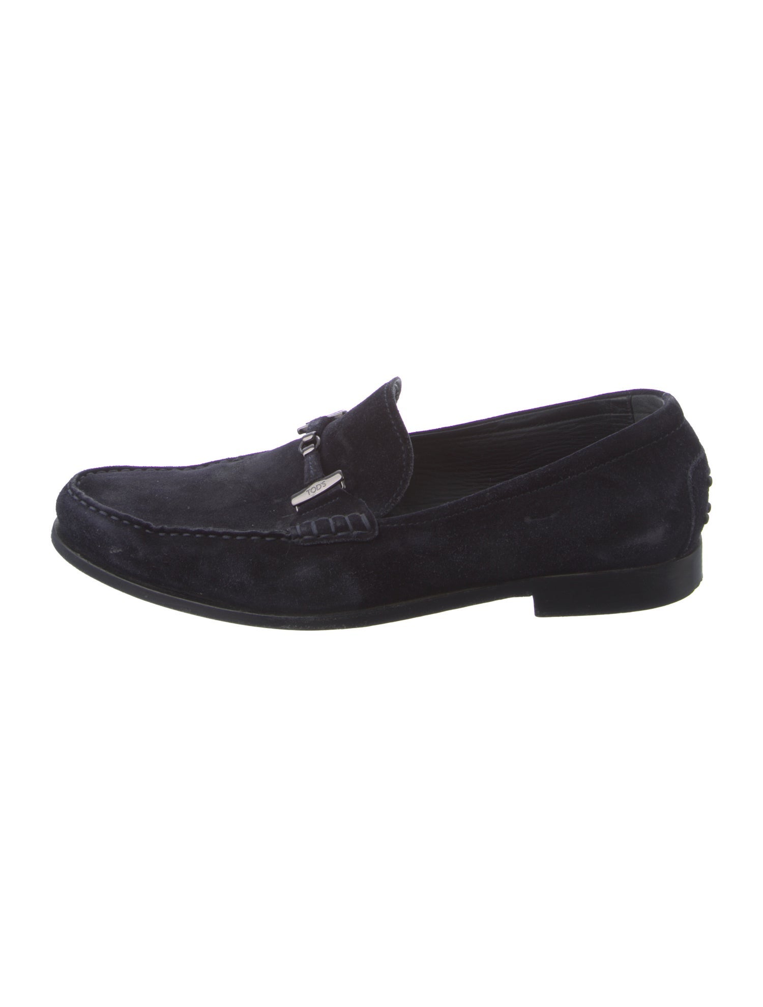 Tod's Horsebit Accent Suede Dress Loafers
