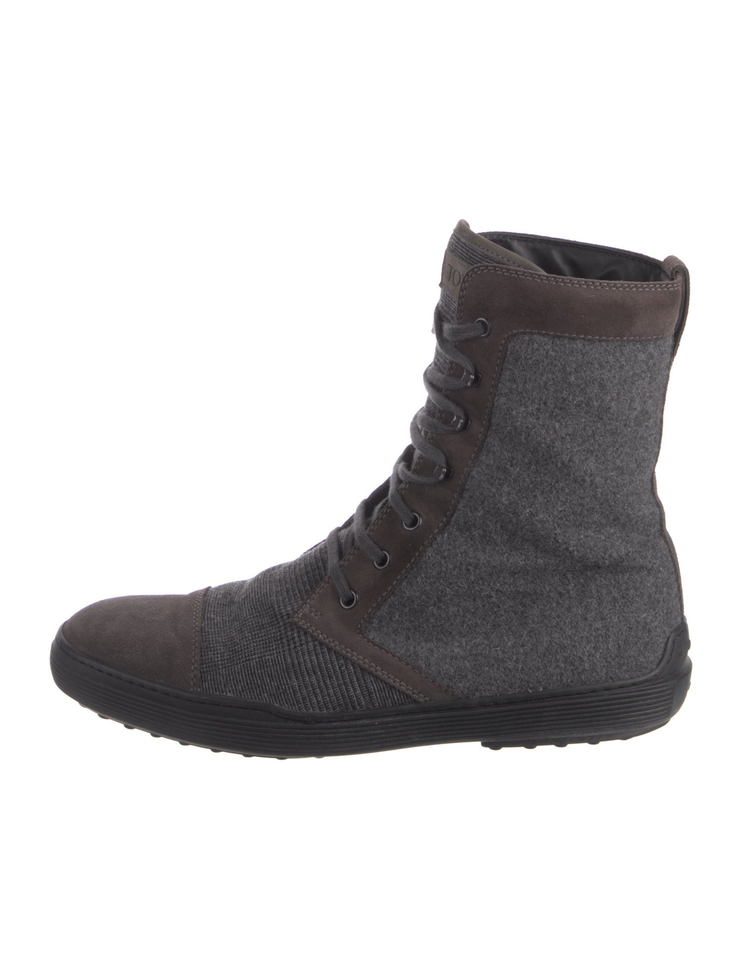 Tod's Suede Lace-Up Boots