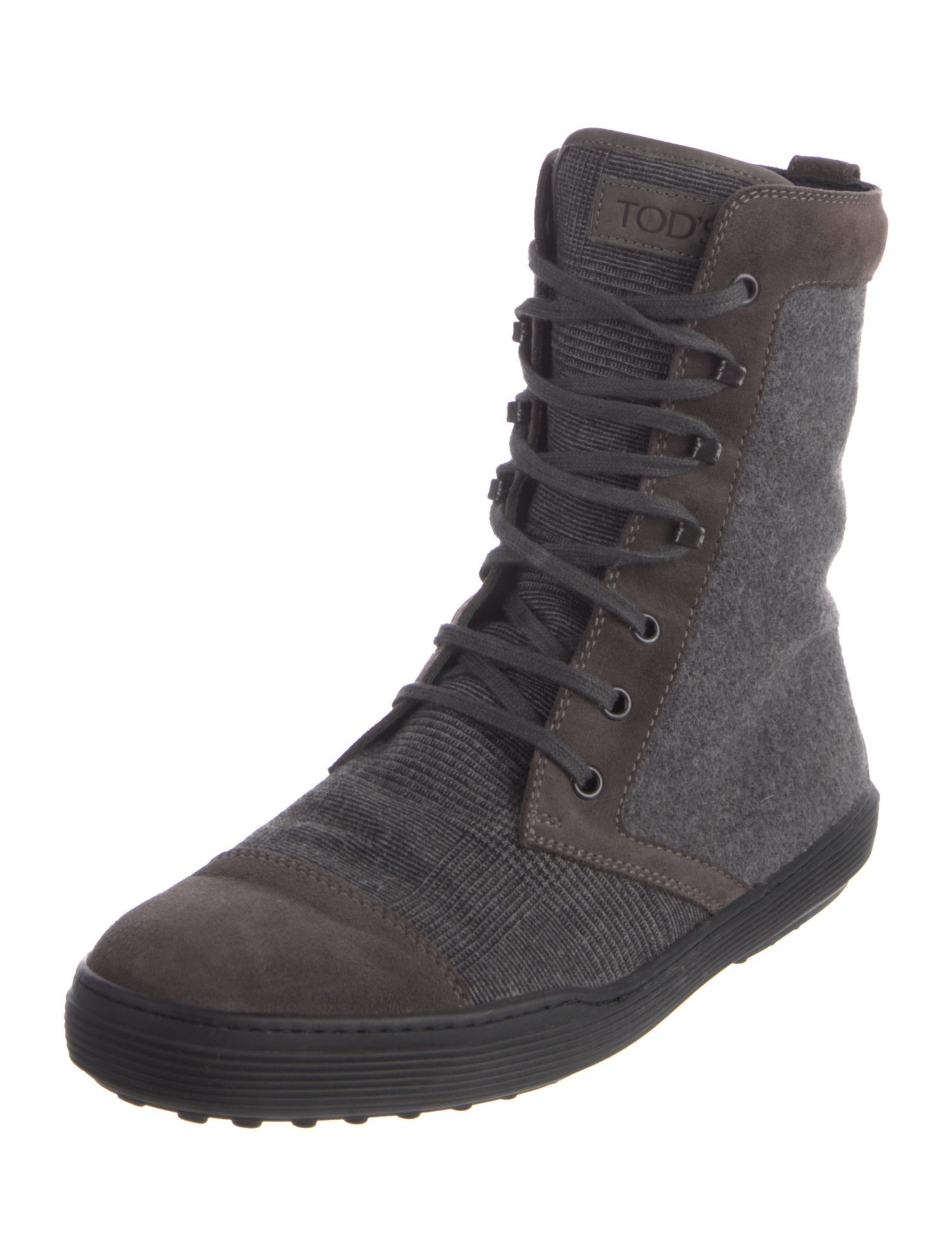 Tod's Suede Lace-Up Boots