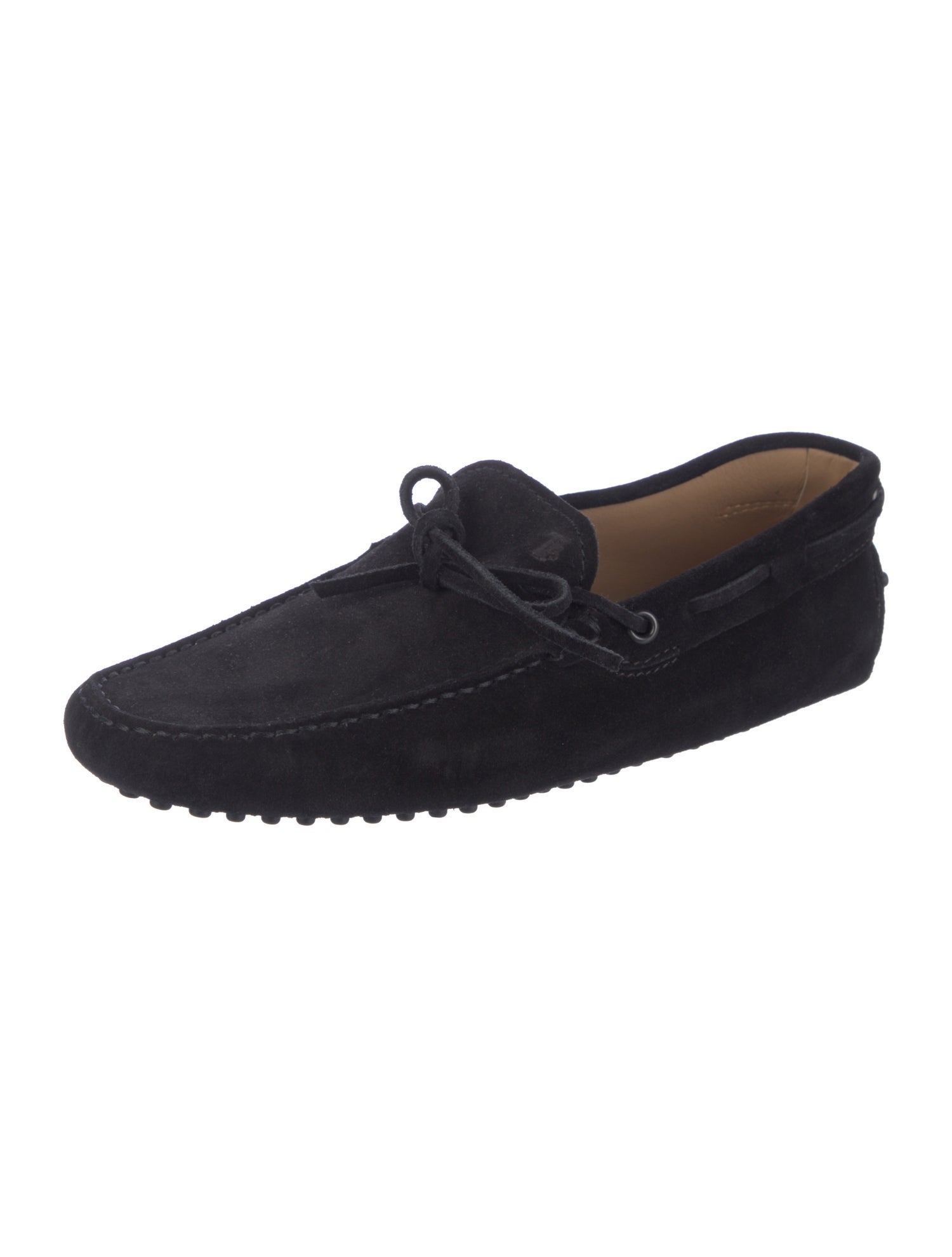 Tod's Suede Bow Accents Moccasins