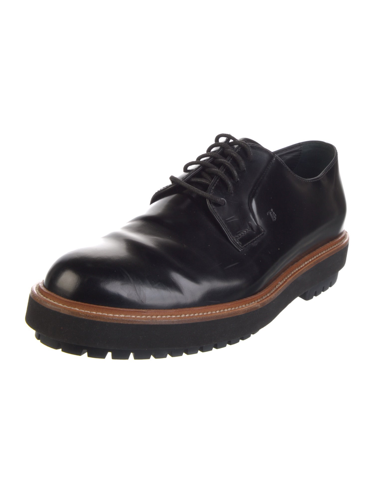 Tod's Patent Leather Derby Shoes