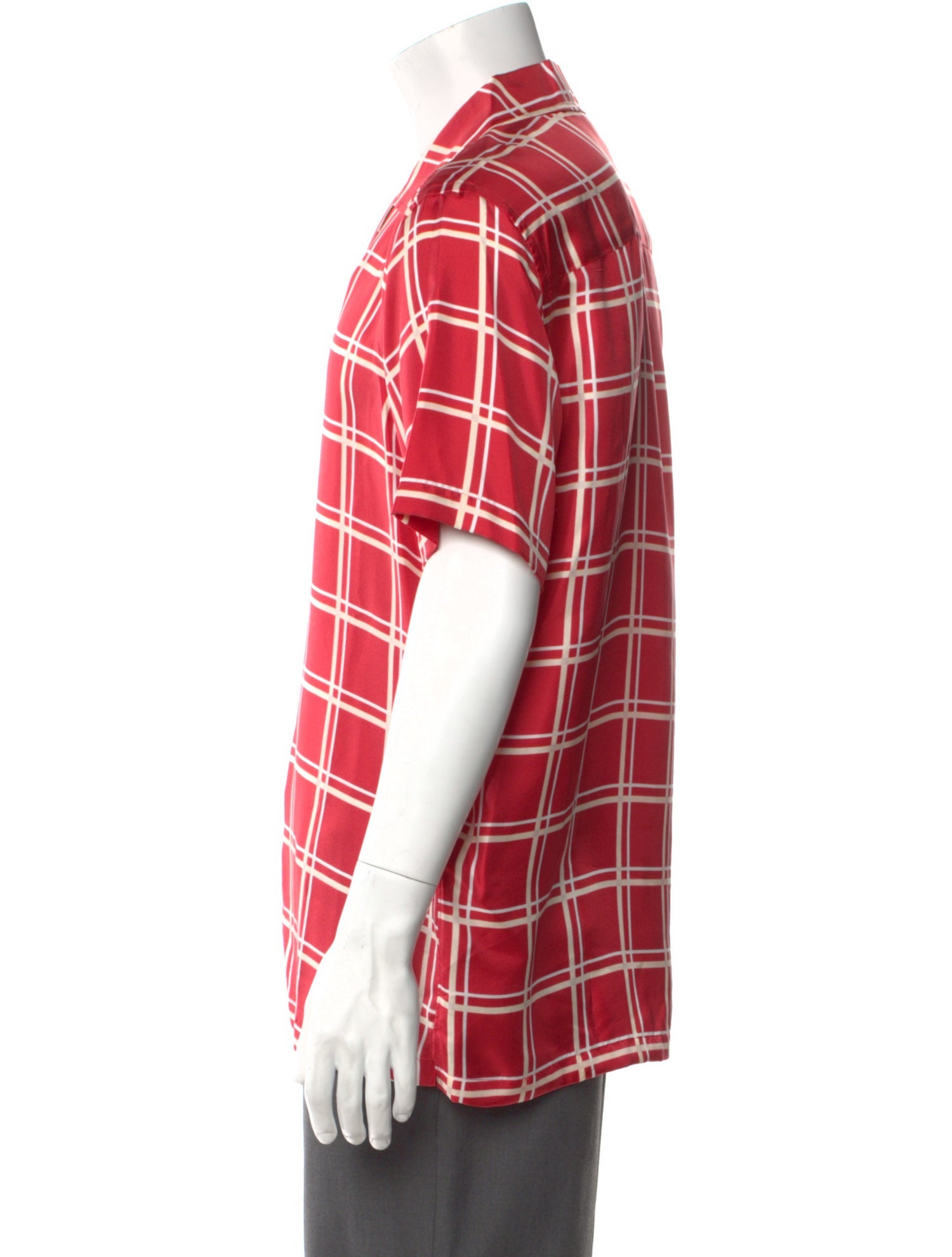Tod's Silk Plaid Print Shirt