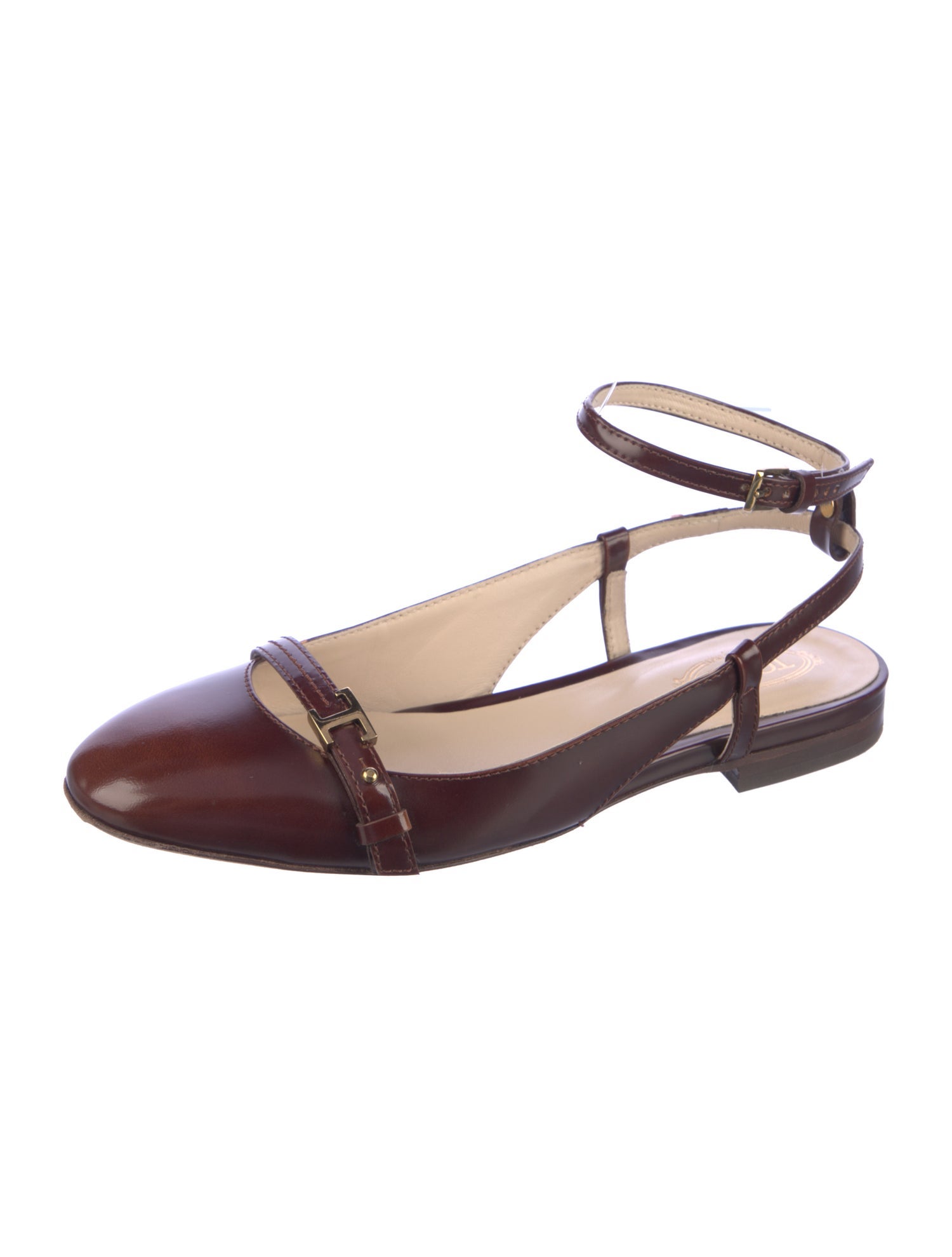 Tod's Leather Slingback Flats