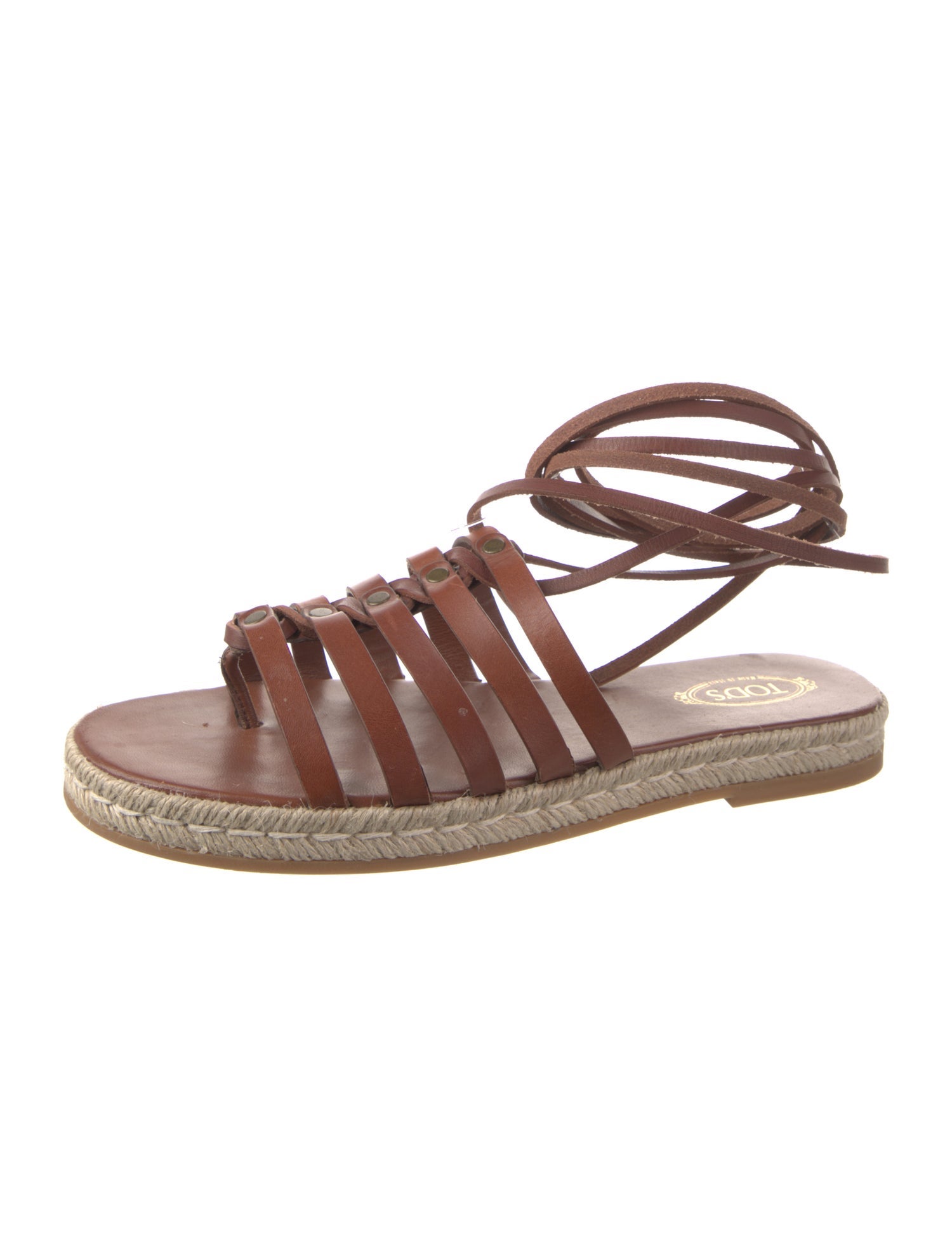 Tod's Leather Espadrilles