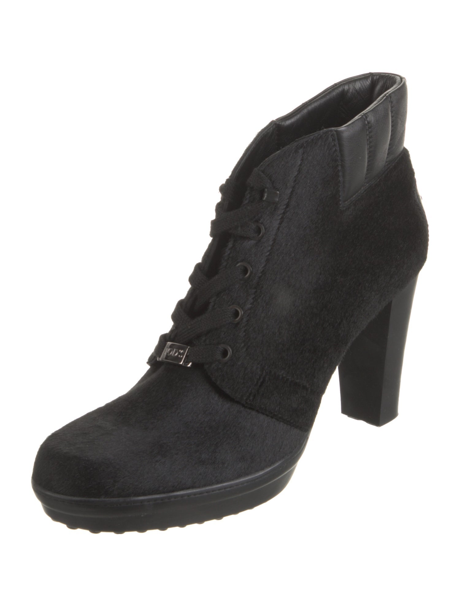 Tod's Suede Studded Accents Lace-Up Boots