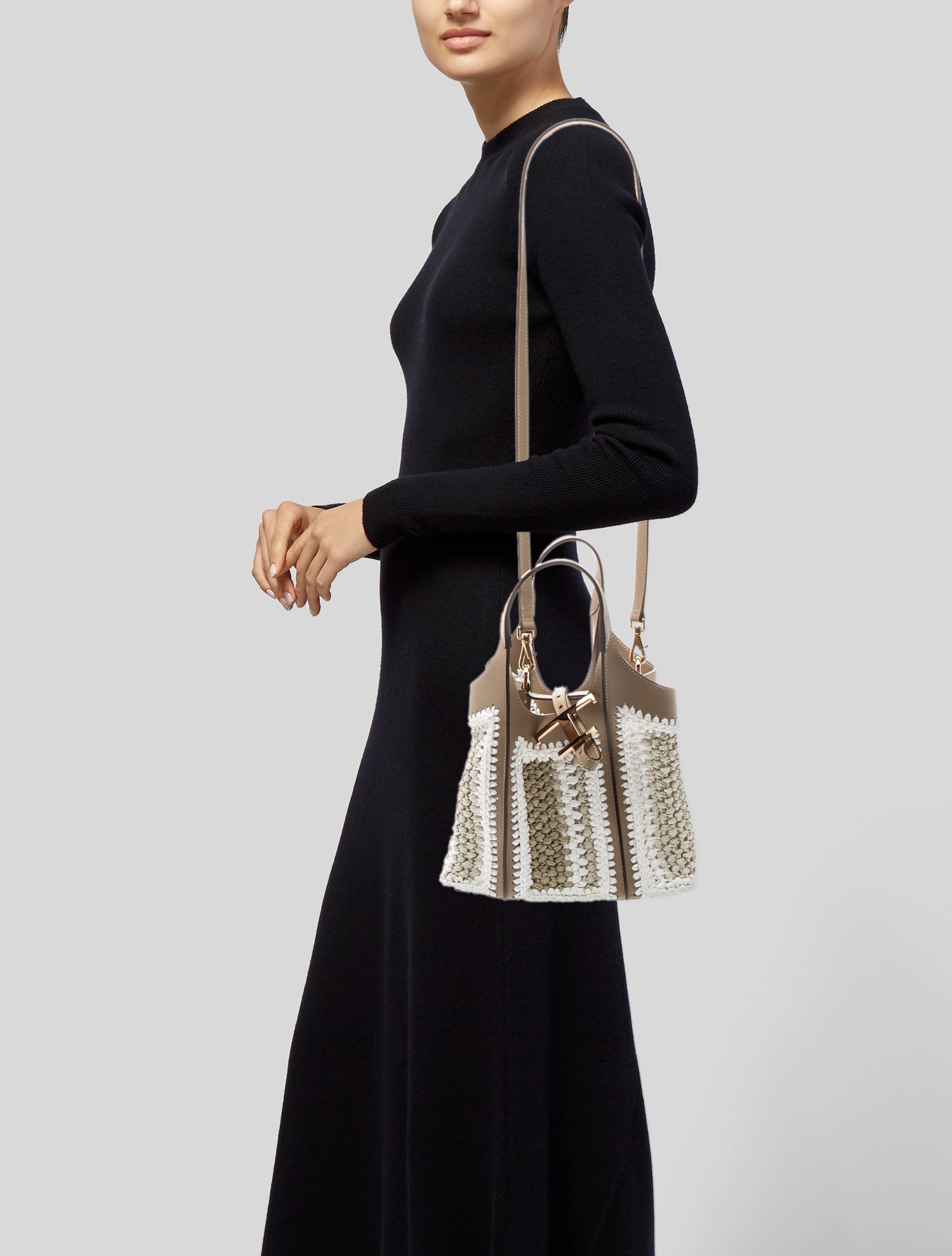 Tod's Straw Top Handle Bag