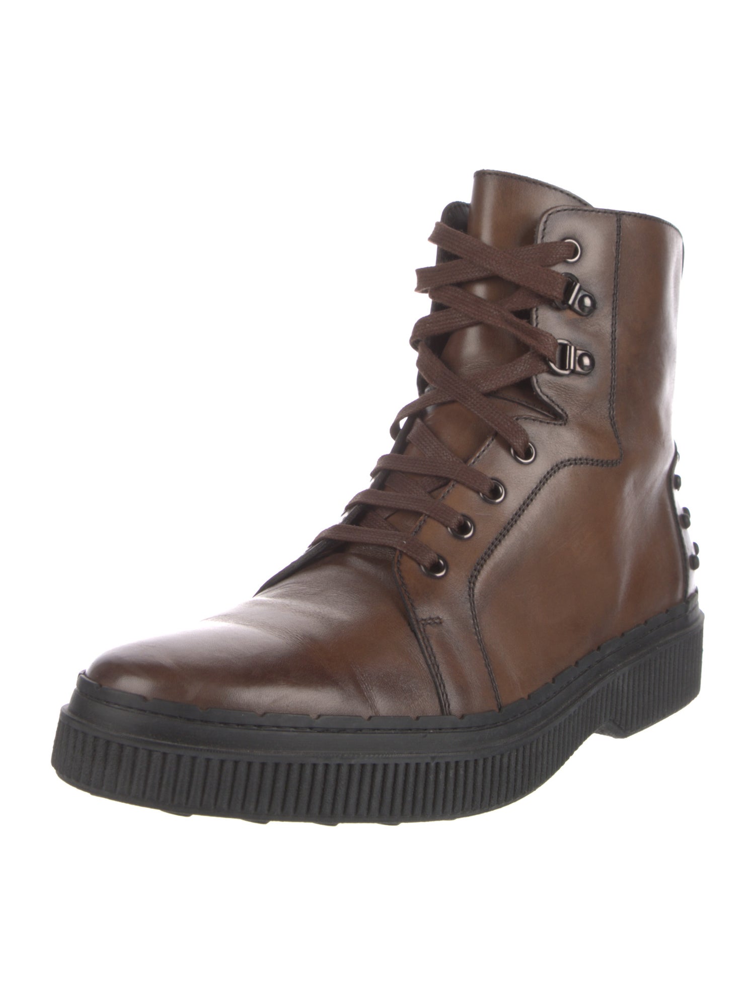Tod's Leather Lace-Up Boots