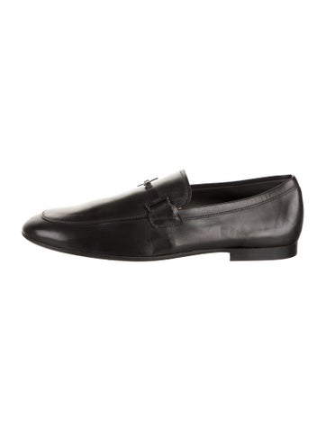 Pre-owned Tod's Leather Loafers W/ Tags In Black