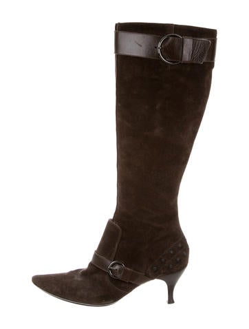 Tod's Suede Knee-High Boots
