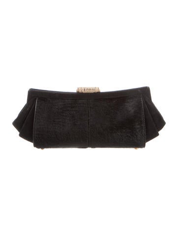 Tod's Embossed Ponyhair Clutch