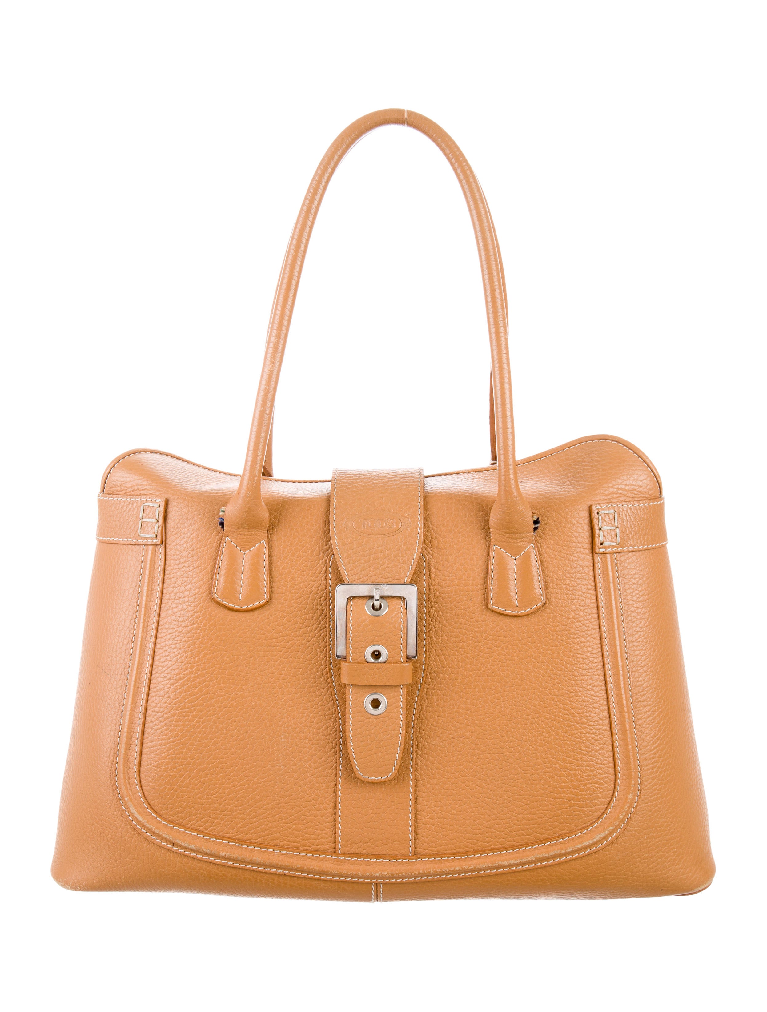 Tod's Grained Leather Shoulder Bag Handbags TOD45354 The RealReal