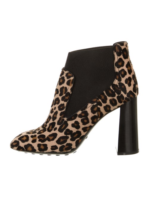 Tod's Pony Hair Ankle Boots Black