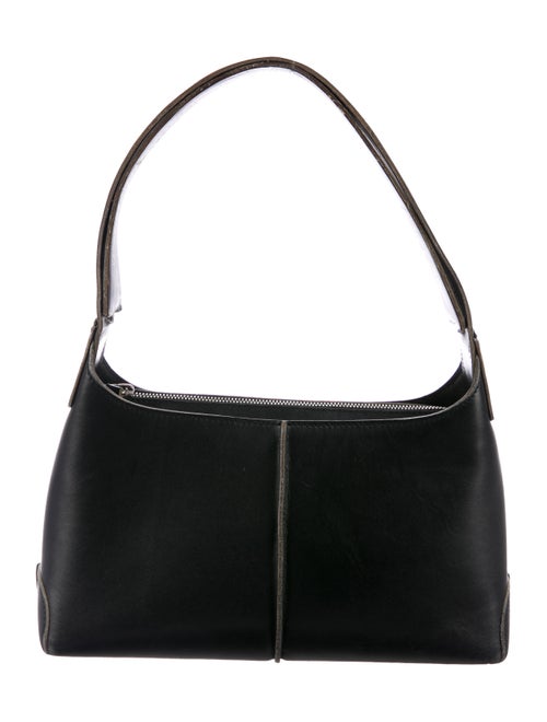 Tod's Vintage Leather Shoulder Bag Black