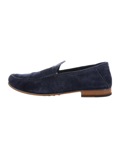 Tod's Suede Penny Loafers navy