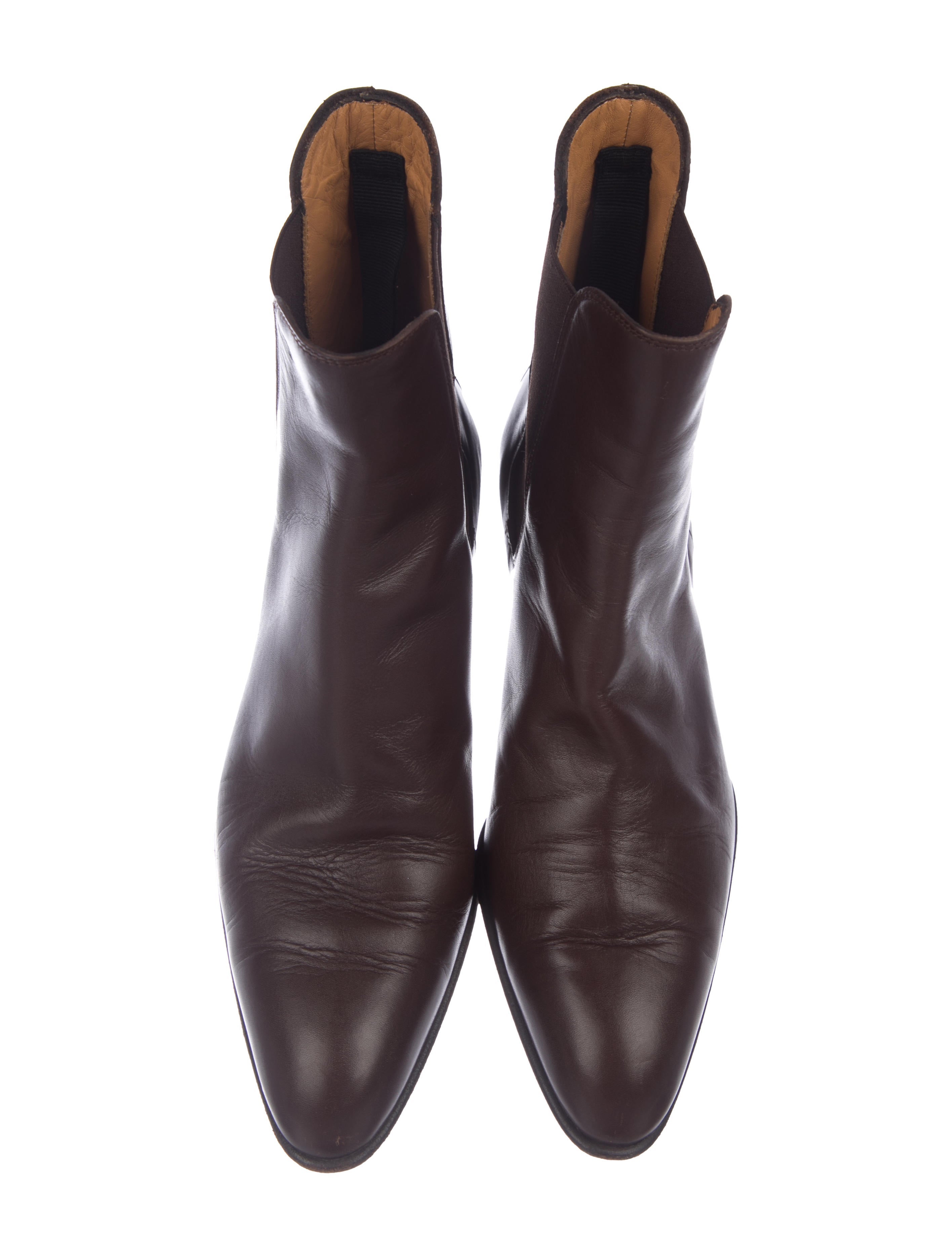 Tod's Leather Ankle Boots Shoes TOD76282 The RealReal