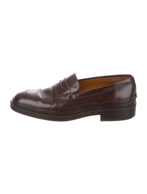 Tod's Leather Penny Loafers brown