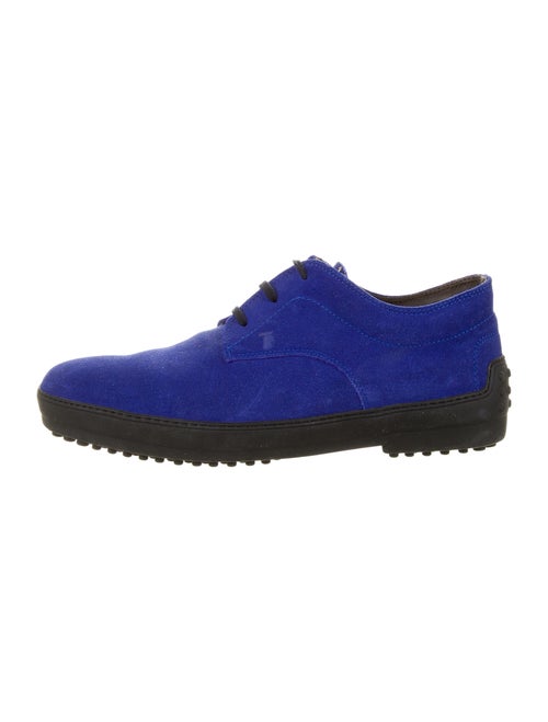 Tod's Suede Derby Shoes blue