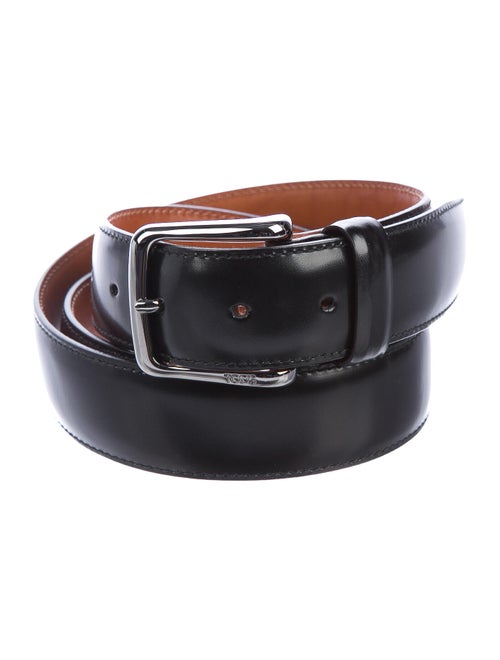 Tod's Leather Buckle Belt black