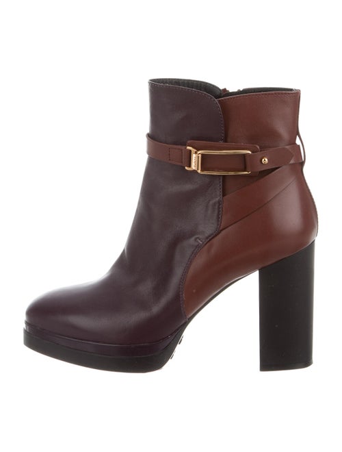 Tod's Leather Boots Purple