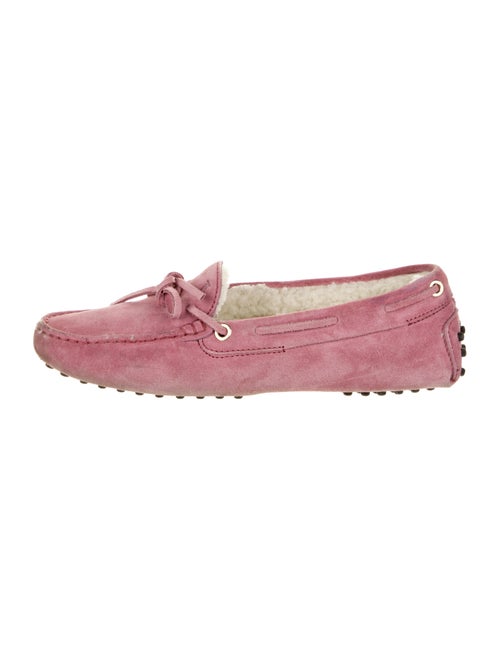 Tod's Suede Moccasins Pink
