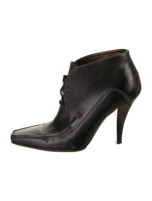 Tod's Leather Lace-Up Boots Black