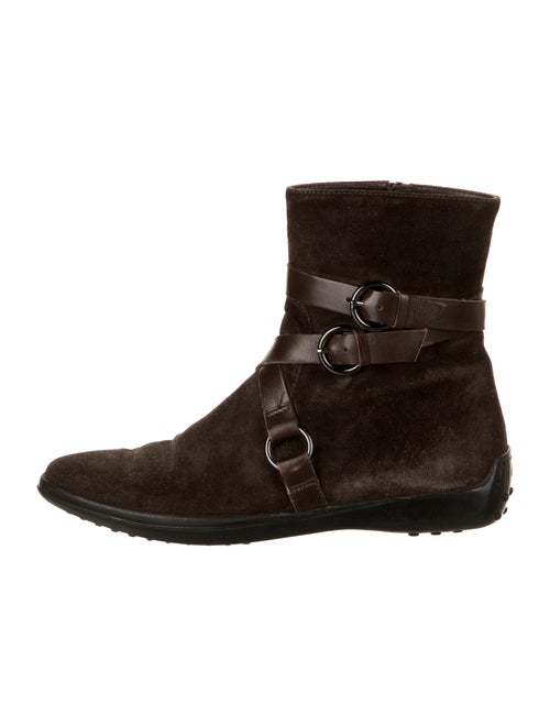 Tod's Suede Boots Brown