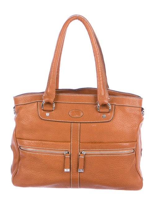Tod's Grained Leather Tote Brown
