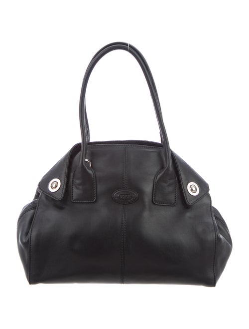 Tod's Leather Satchel Bag Black