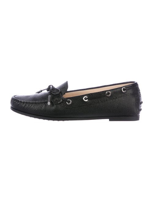 Tod's Leather Moccasins Black
