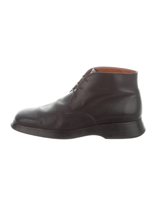 Tod's Leather Derby Shoes Black
