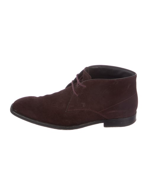 Tod's Suede Lace-Up Boots Brown