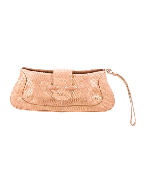 Tod's Metallic Clutch Bag Metallic