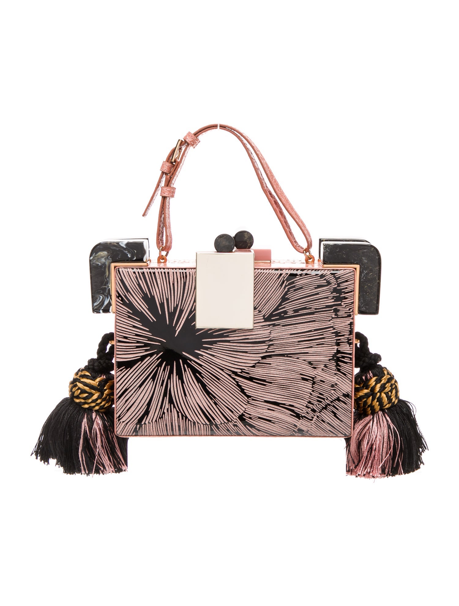 Tonya Hawkes Leather Top Handle Bag