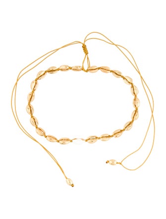 Tohum Design Concha Large Puka Adjustable Collar Necklace