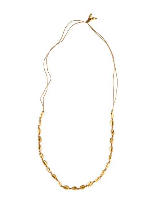 Tohum Design Cord Concha Puka Necklace