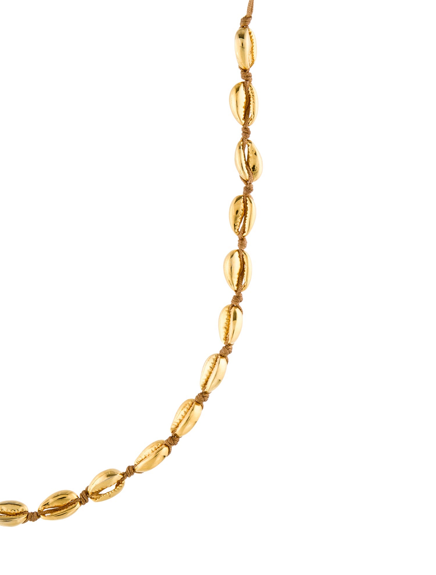 Tohum Design Cord Concha Puka Necklace