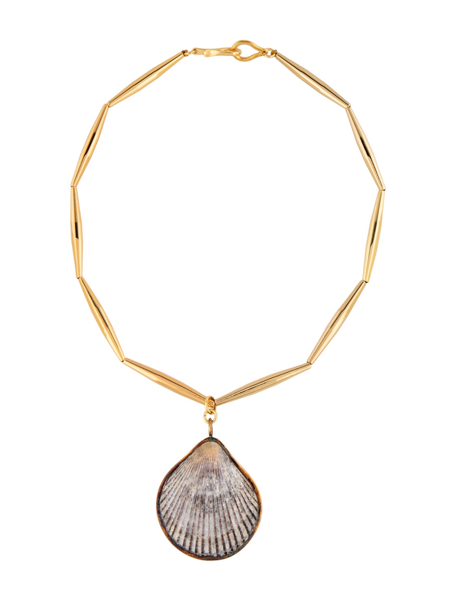 Tohum Design Shell Pendant Lumia Hemia Collar Necklace