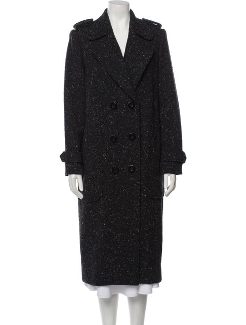 Zang Toi Wool Tweed Pattern Coat
