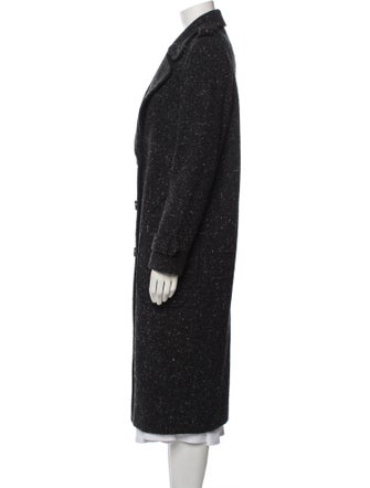 Zang Toi Wool Tweed Pattern Coat