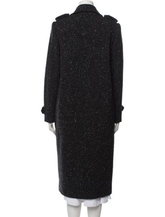 Zang Toi Wool Tweed Pattern Coat