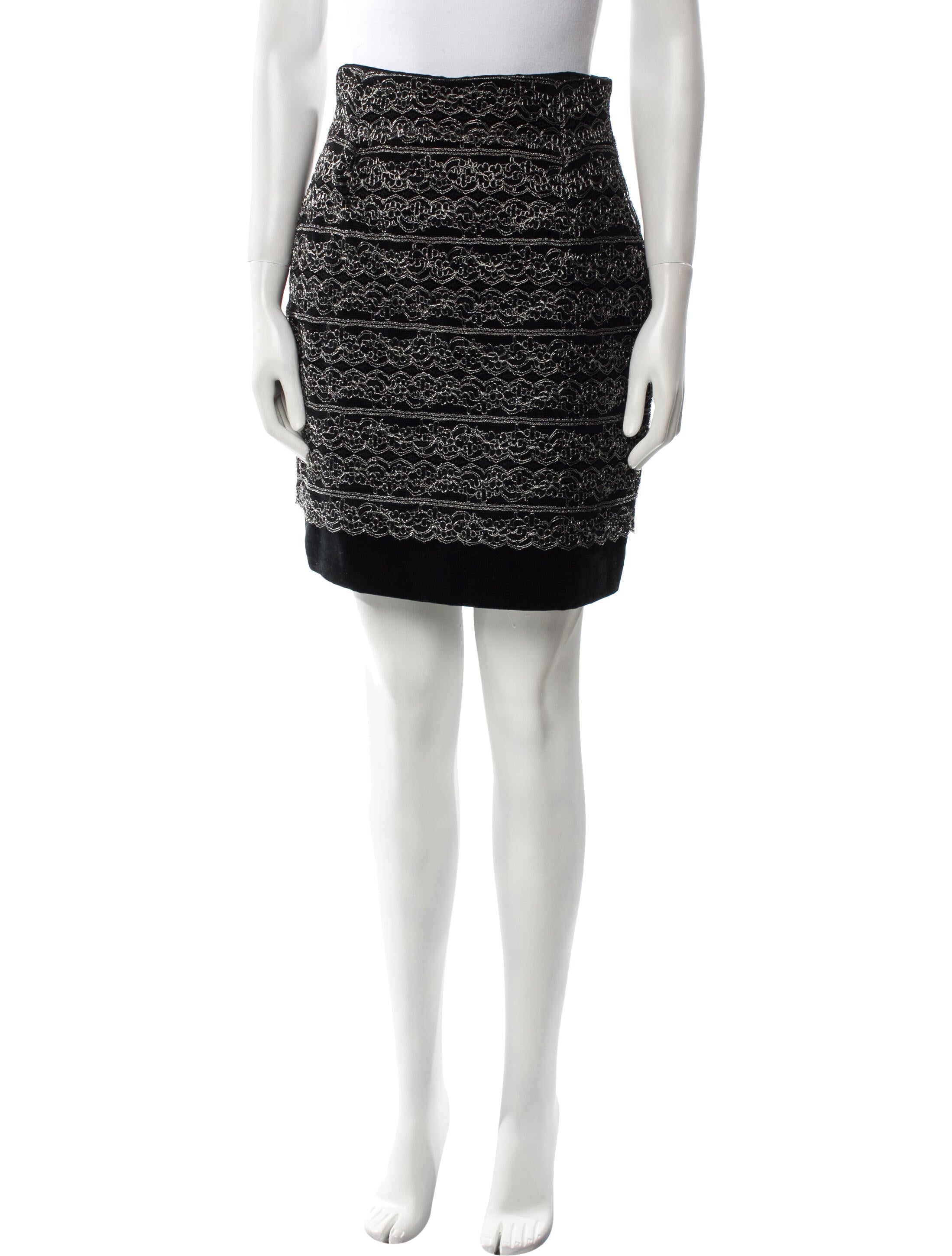 Zang Toi Printed Knee-Length Skirt