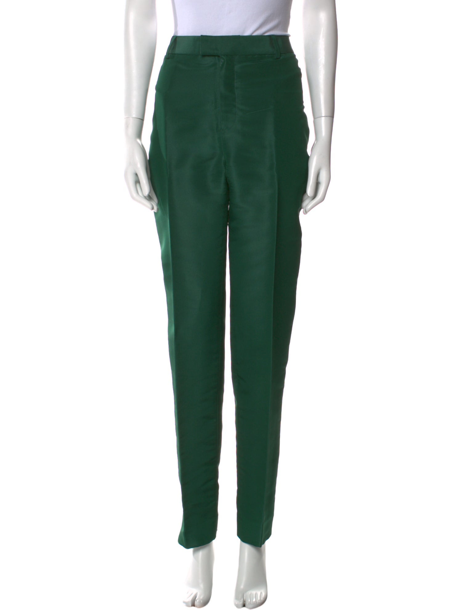 Zang Toi Silk Straight Leg Pants