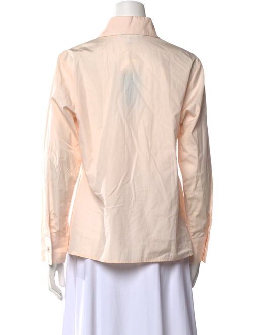 Zang Toi Silk Long Sleeve Button-Up Top