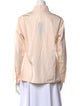 Zang Toi Silk Long Sleeve Button-Up Top