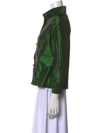 Zang Toi Silk Printed Button-Up Top