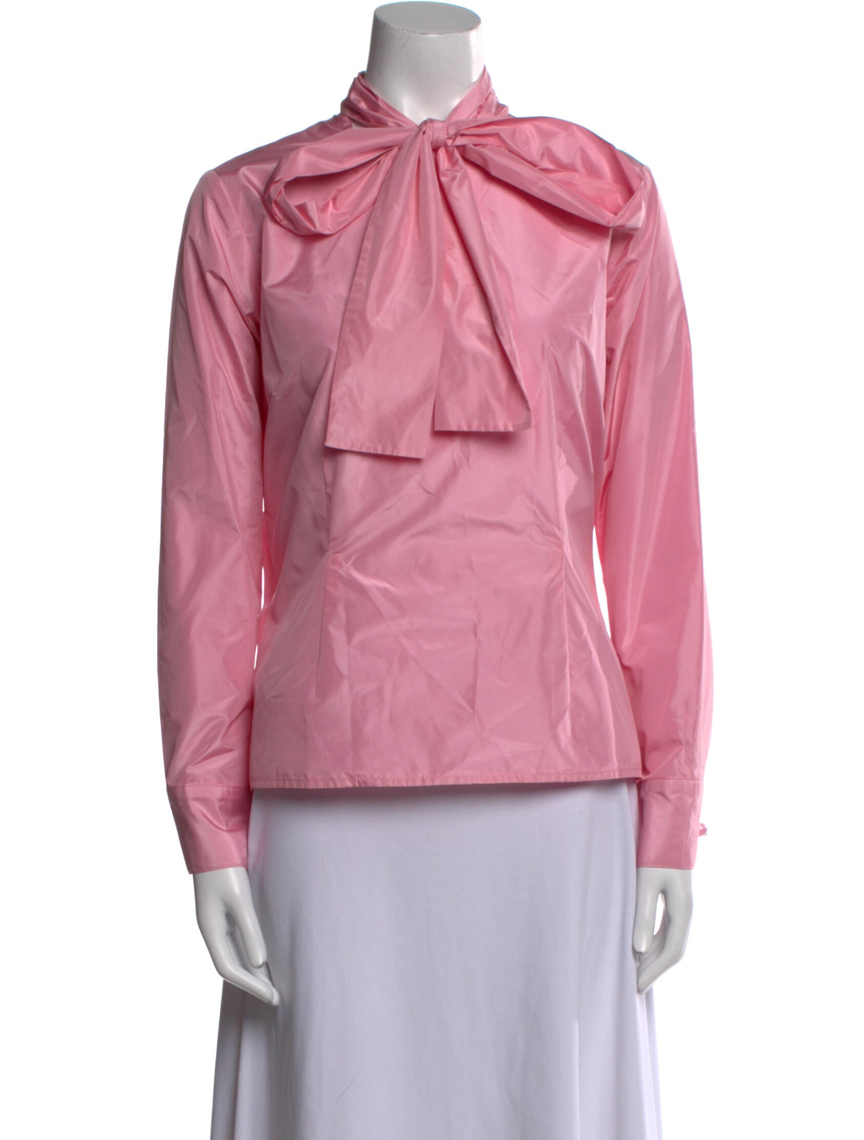 Zang Toi Silk Mock Neck Blouse