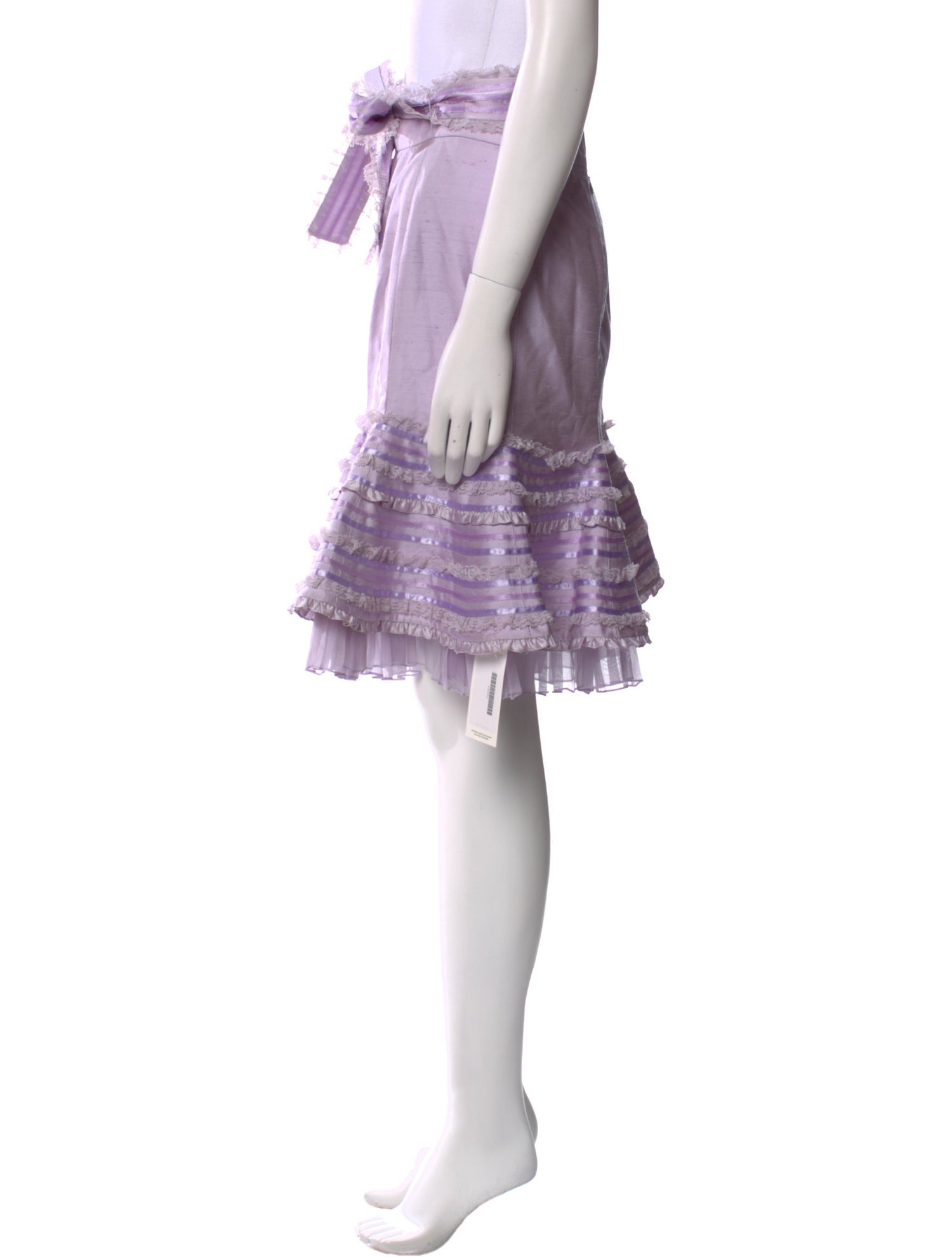 Zang Toi Silk Knee-Length Skirt